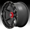 KMC KM101 Tempo Satin Black Custom Truck Wheels 9